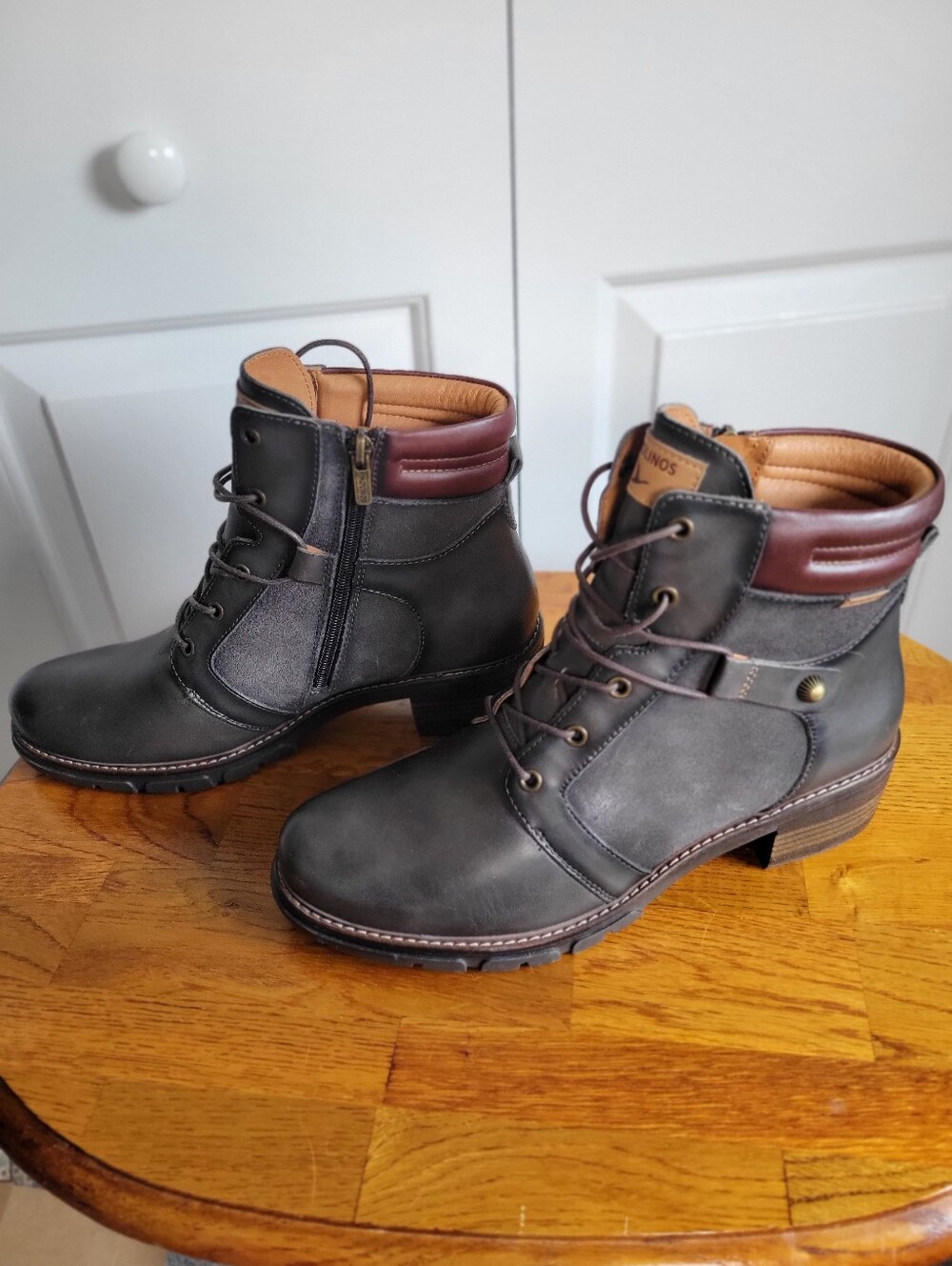 Womens PIKOLINOS San Sebastian Leather Lace-Up Ankle Boots - Picture 3 of 7